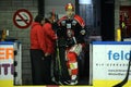 Swiss Hockey League NLB - Winterthur-Olten: a winterthurer player take the ice for warmup