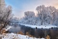 The wintertide river and rime