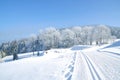 Wintertime in Bavarian Forest,Bavaria,Germany Royalty Free Stock Photo