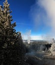 Wintertime image in Yellowstone National Park.