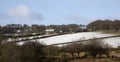 Wintertime landscape on Dartmoor national park England UK