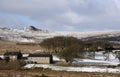 Wintertime landscape on Dartmoor national park England UK