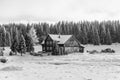 Wintertime landscape of Jizera Mountains Royalty Free Stock Photo