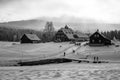 Wintertime landscape of Jizera Mountains Royalty Free Stock Photo