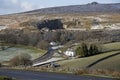 Wintertime scene on Dartmoor national park Devon UK