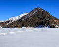 Wintertime vew in Davos, Switzerland Royalty Free Stock Photo