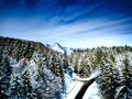 Wintertime on Zumberak hills near Samobor Croatia Royalty Free Stock Photo