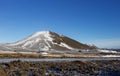 Wintery afternoon landscape near Grindavik, Iceland Royalty Free Stock Photo