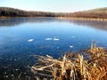 Wintery Lake Royalty Free Stock Photo