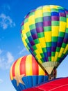 Hot air balloons taking off at Winthrop Balloon Festival