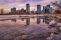 Wintry Bow River Calgary Reflections