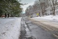 Winter Street Scene Northern Virginia