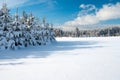 Wintry landscape scenery Royalty Free Stock Photo