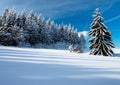 Wintry landscape scenery Royalty Free Stock Photo