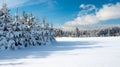 Wintry landscape scenery Royalty Free Stock Photo