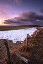 Wintry scene from Auvergne France