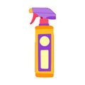 wipe glass cleaner cartoon vector illustration Royalty Free Stock Photo