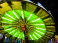 Wipeout Amusement ride night time colourful Royalty Free Stock Photo