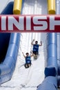 Wipeout 5K Run obstacles course - happy endings