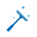 Wiper squeegee vector illustration. Cleaning logo design