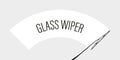 Glass wipers vector illustration