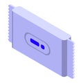 Wipes pack icon, isometric style