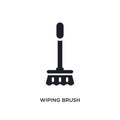 wiping brush isolated icon. simple element illustration from cleaning concept icons. wiping brush editable logo sign symbol design Royalty Free Stock Photo