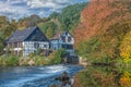 Wipperaue at Wupper River,Bergisches Land,Solingen,Germany