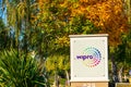 Wipro logo and sign at Indian corporation office in Silicon Valley