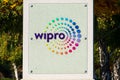 Wipro logo and sign at Indian corporation office in Silicon Valley