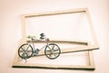 Wire bicycle model,paper frame