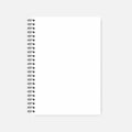 Wire bound dot grid A4 notepad - spiral dotted notebook mockup