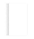 Wire bound empty white note book legal paper format vector template