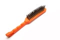 Wire brush, a tool consisting of a brush whose bristles are made of steel wire. Royalty Free Stock Photo