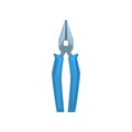 Wire Cutter Pliers Tool, Electrician Repair Instrument Vector Illustration