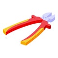 Wire cutters icon isometric vector. Wall construction Royalty Free Stock Photo