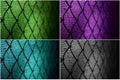 Wire fence at tennis court Royalty Free Stock Photo