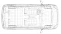 Wire frame car Royalty Free Stock Photo