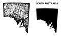 Wire Frame Map of South Australia