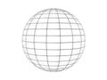 Wire frame sphere Royalty Free Stock Photo