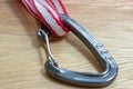 Wire gate carabiner of a extendable quickdraw