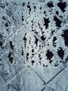 Wire mesh frost Royalty Free Stock Photo