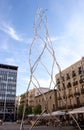 Wire mesh Modern Sculpture Barcelona Spain