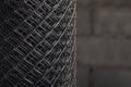 Wire mesh roll background image Royalty Free Stock Photo