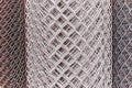 Wire mesh rolls Royalty Free Stock Photo