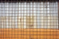 wire mesh screen on a house window Royalty Free Stock Photo