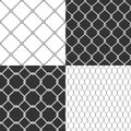 Wire mesh. Seamless vector pattern. Royalty Free Stock Photo