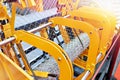 Wire mesh weaving machine