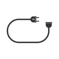 Electric extension cord icon - vector