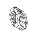 wire reinforcement isometric icon vector illustration Royalty Free Stock Photo